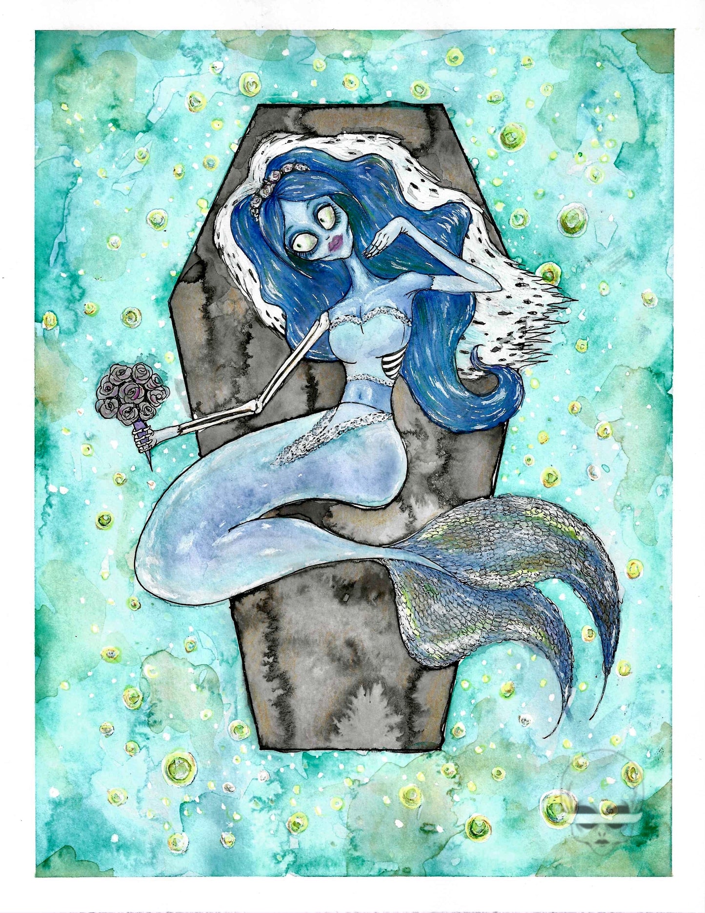 ‘swimming with the fish’ - print