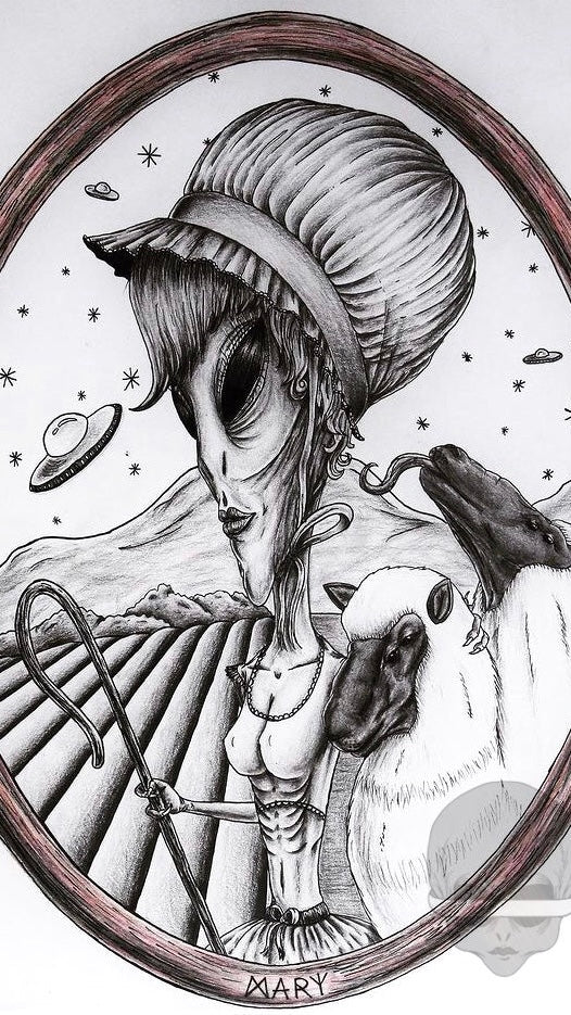 'alien bopeep' - print
