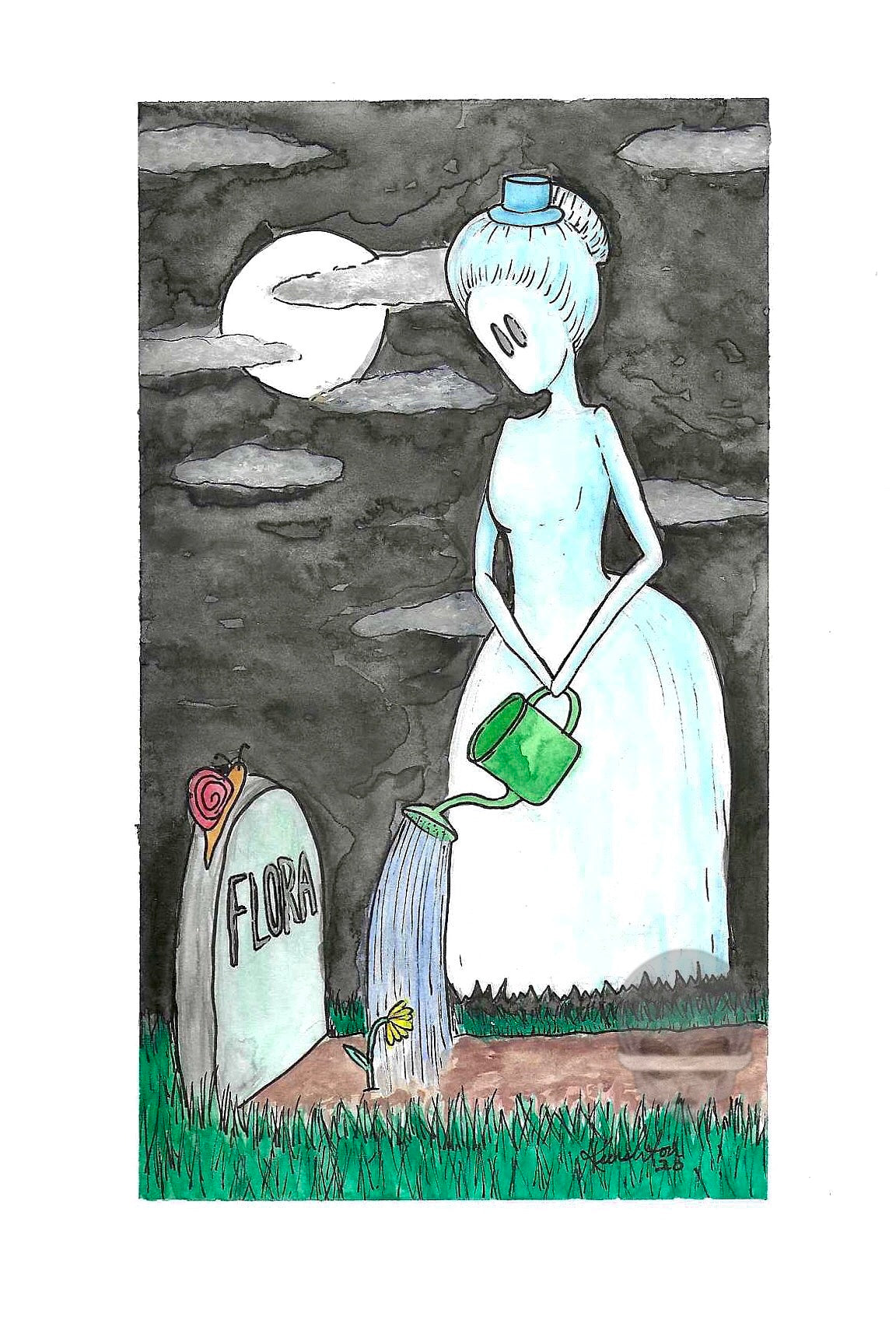 ‘flora the ghost’ - print
