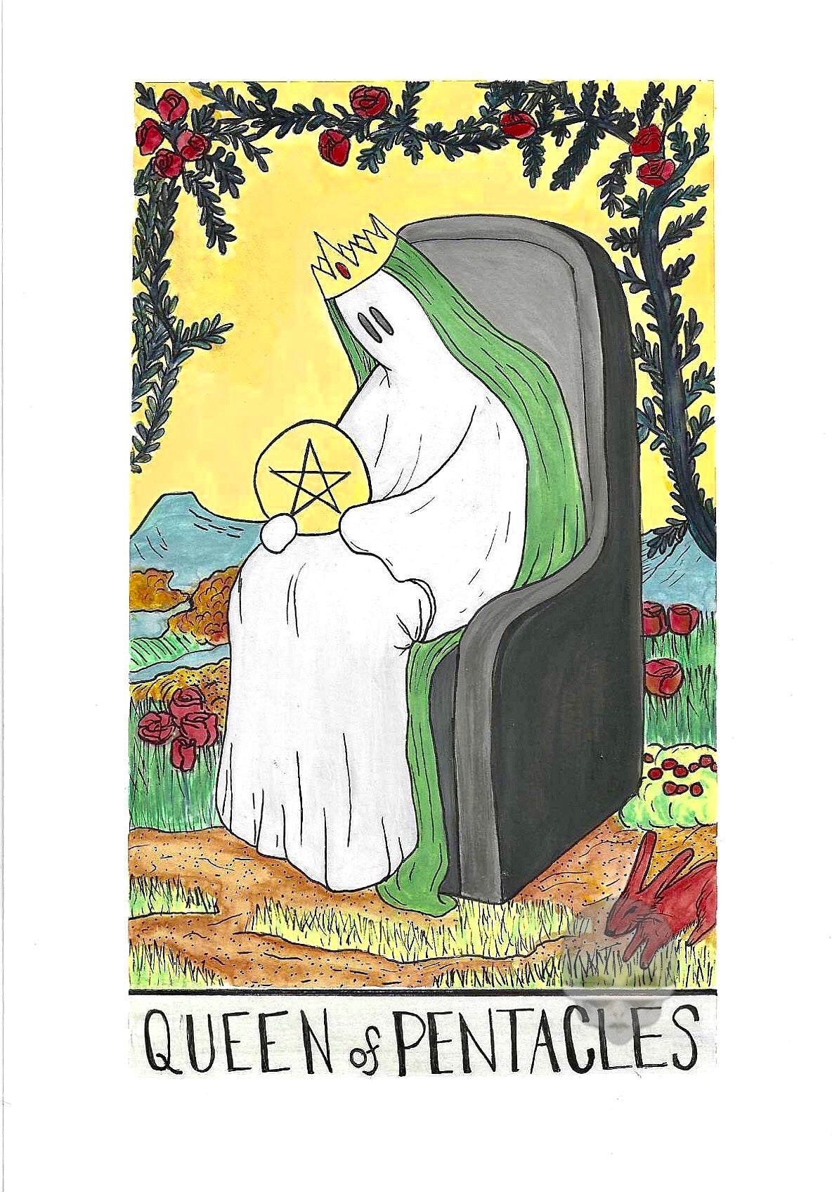 ‘queen of pentacles’ - print