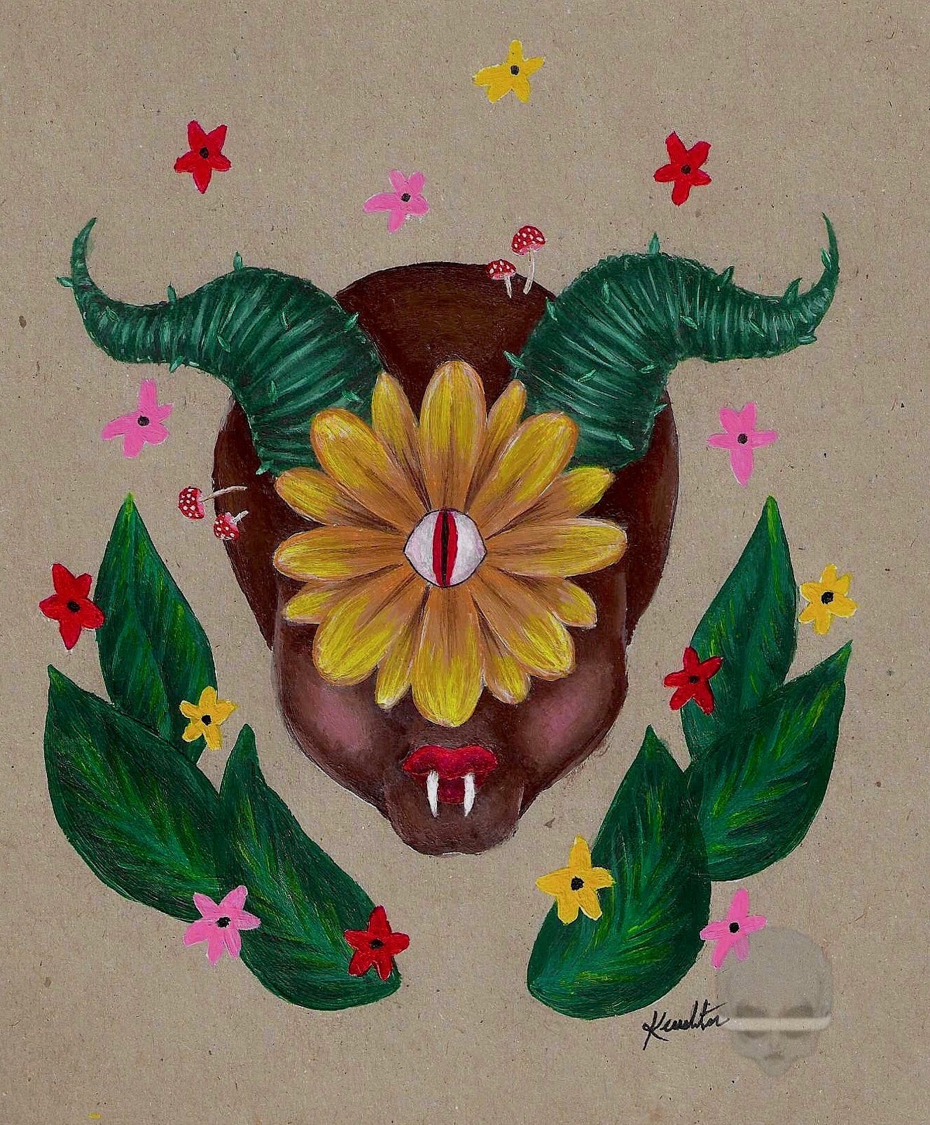‘botanical beast’ - print