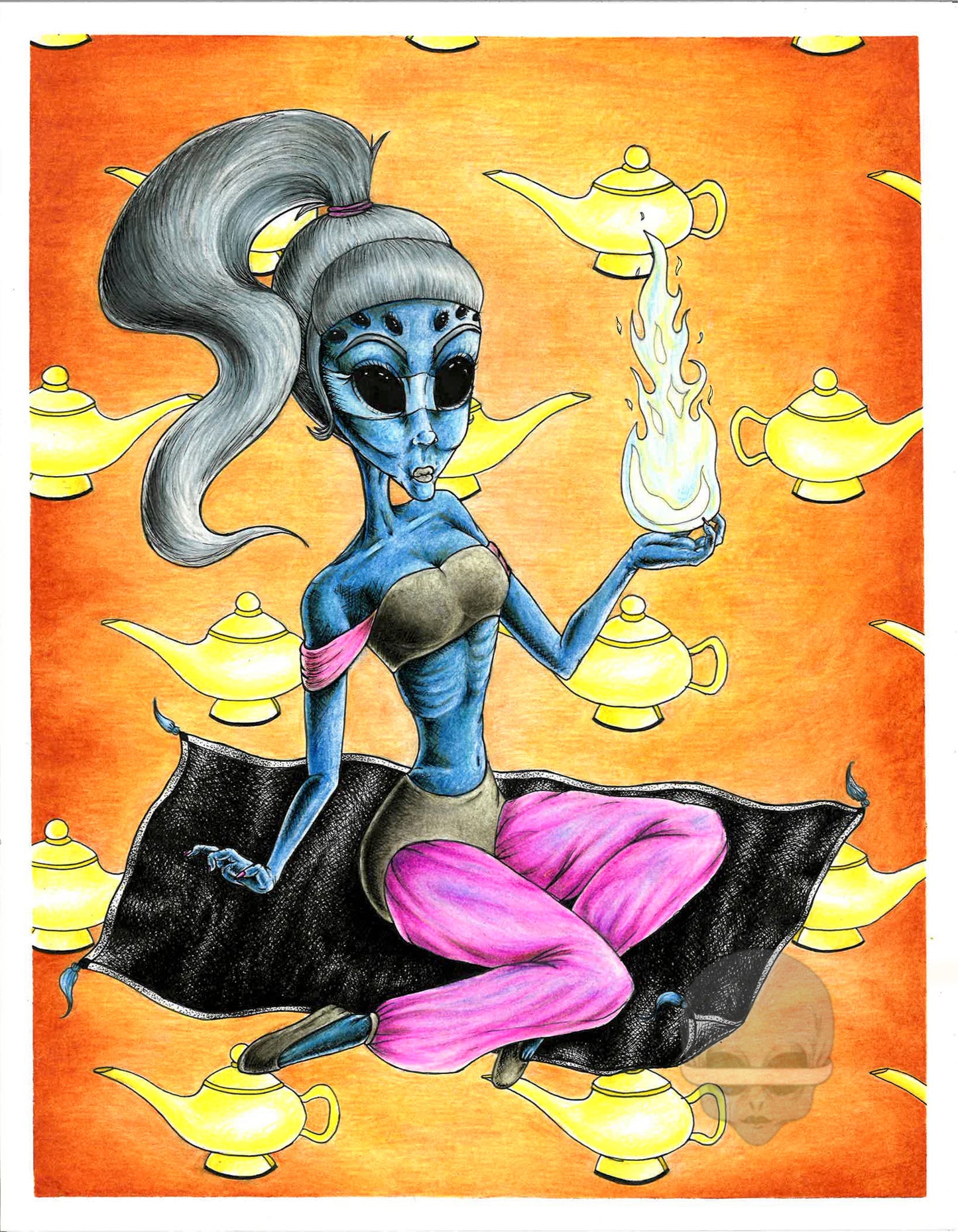 'i dream of aliens' - print