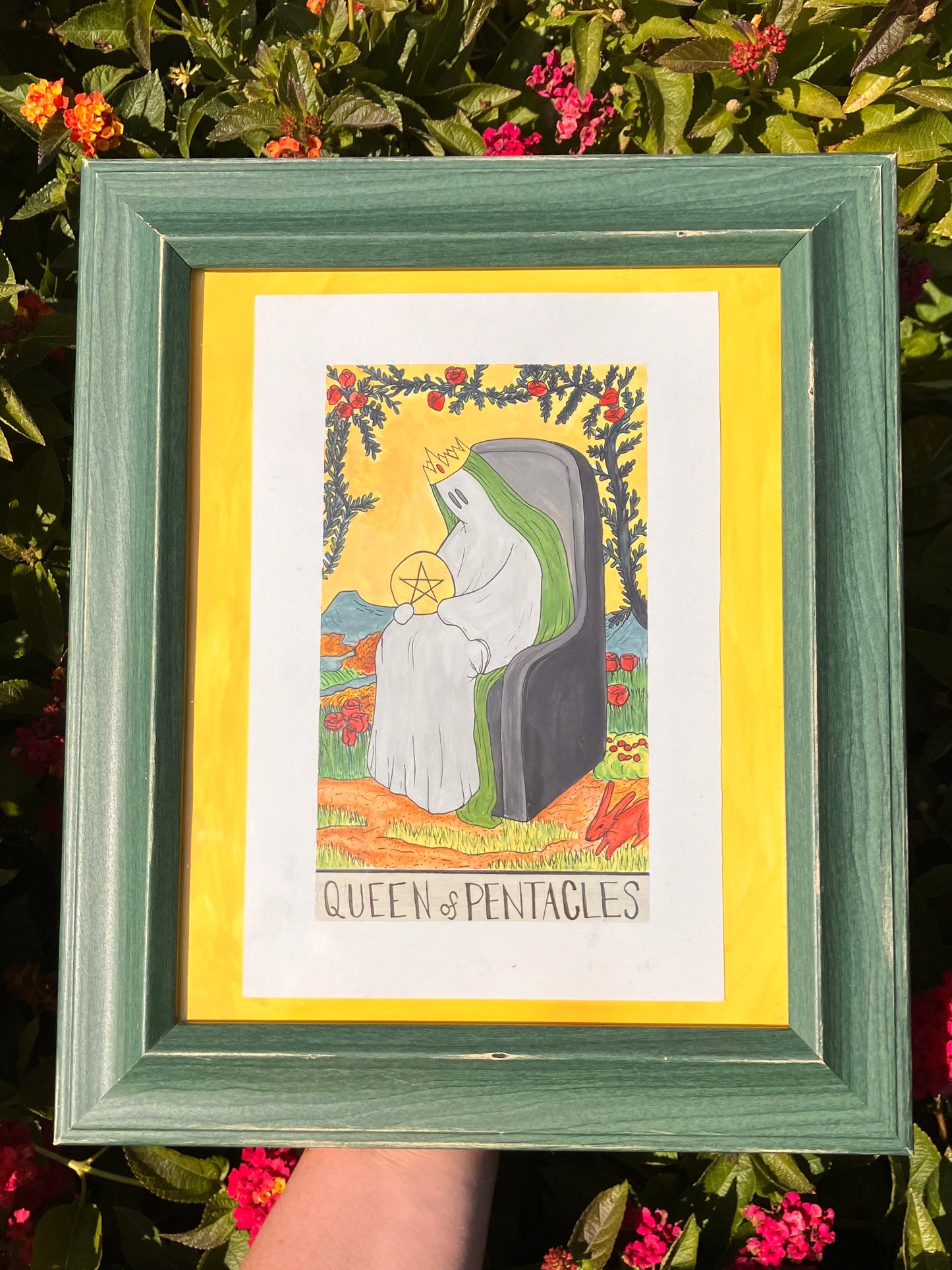 ‘queen of pentacles’ [framed]