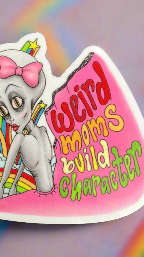 ‘weird moms’ vinyl sticker