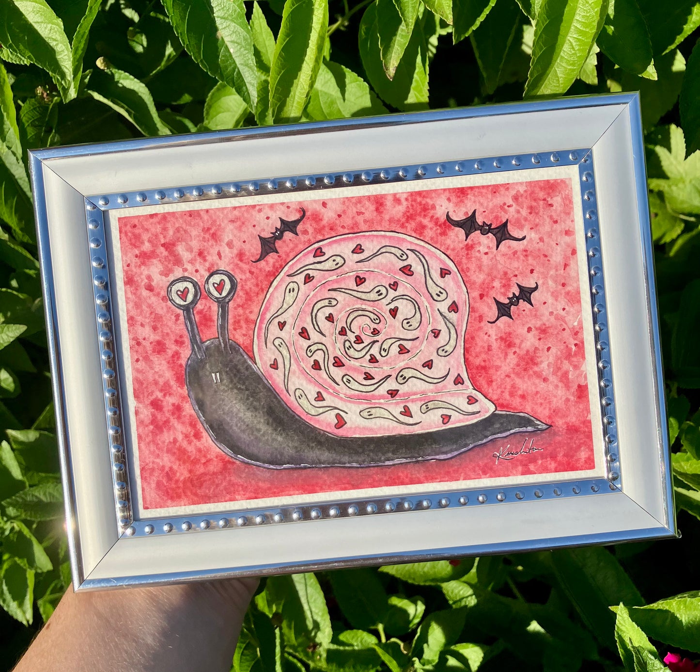 ‘spooky love snail’ [framed]