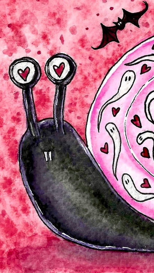 ‘spooky love snail’ - print