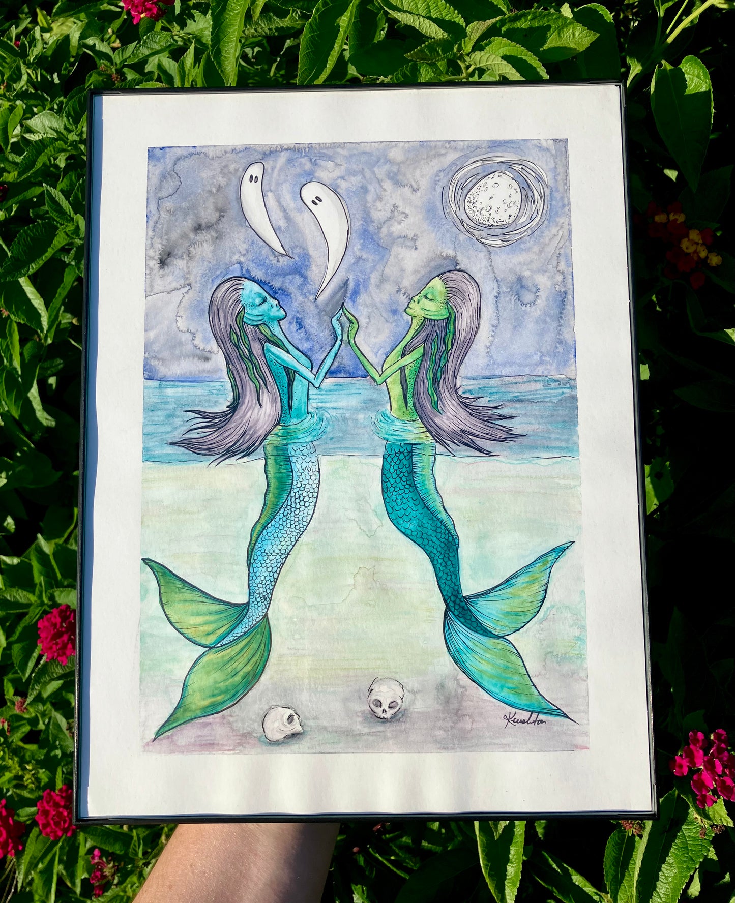 ‘twins of the sea’ [framed]