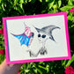 ‘maggie meets space bat’ [framed]