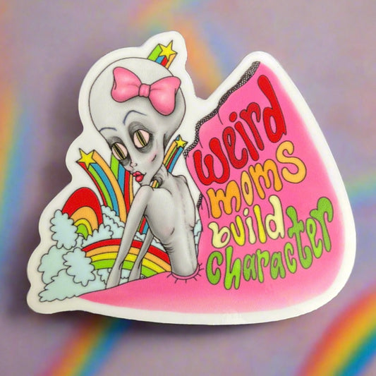 ‘weird moms’ vinyl sticker
