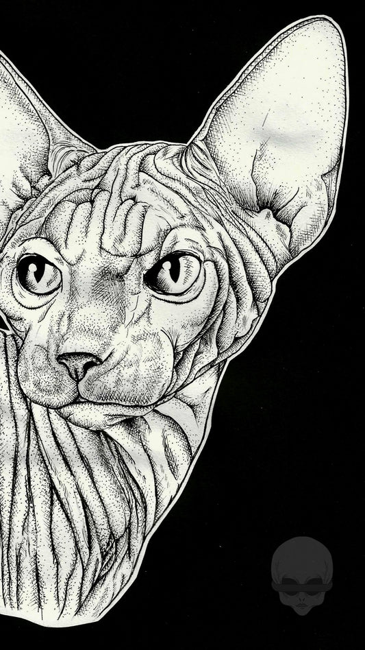 'sphnyx kitty' - print