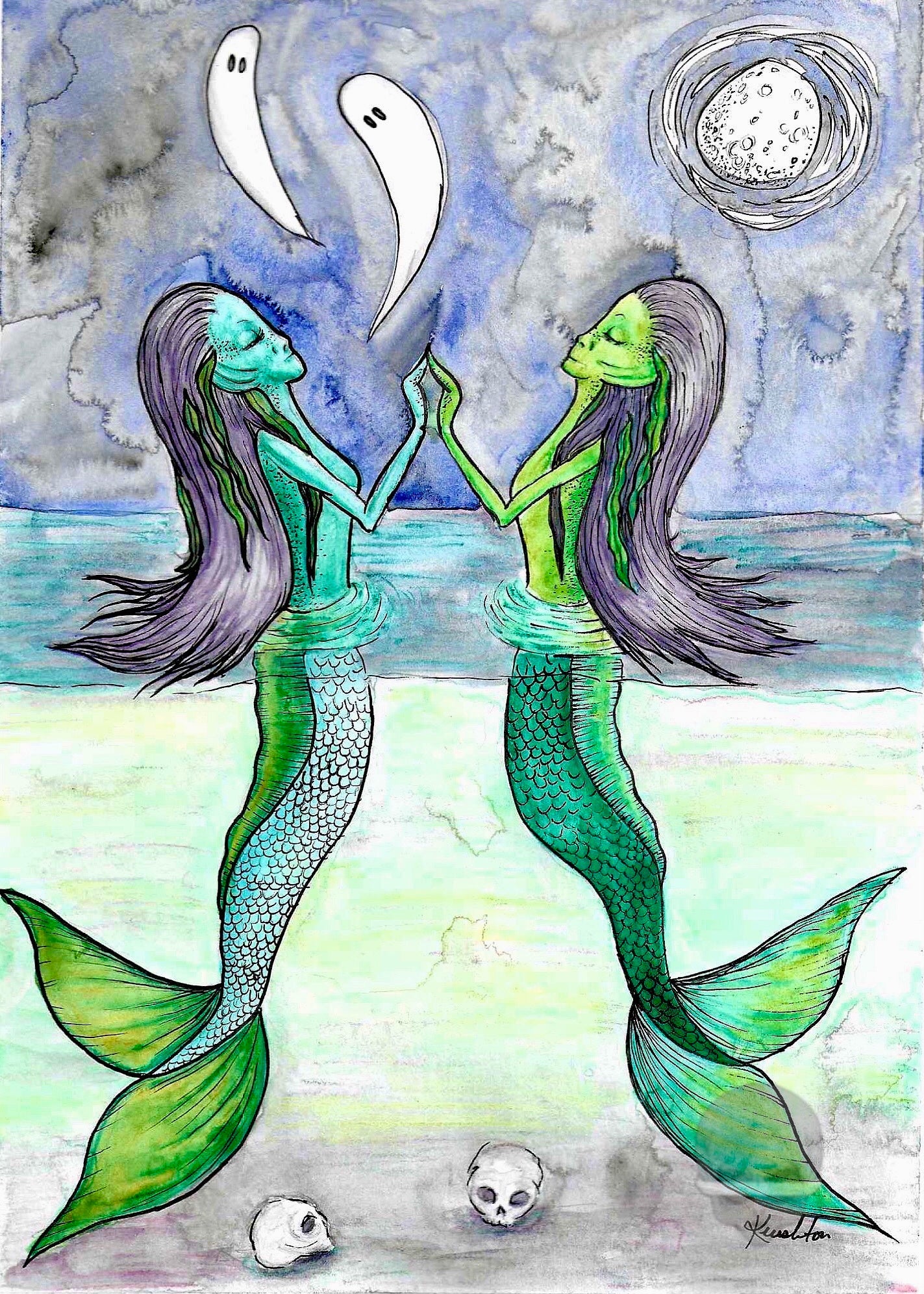 ‘twins of the sea’ - print