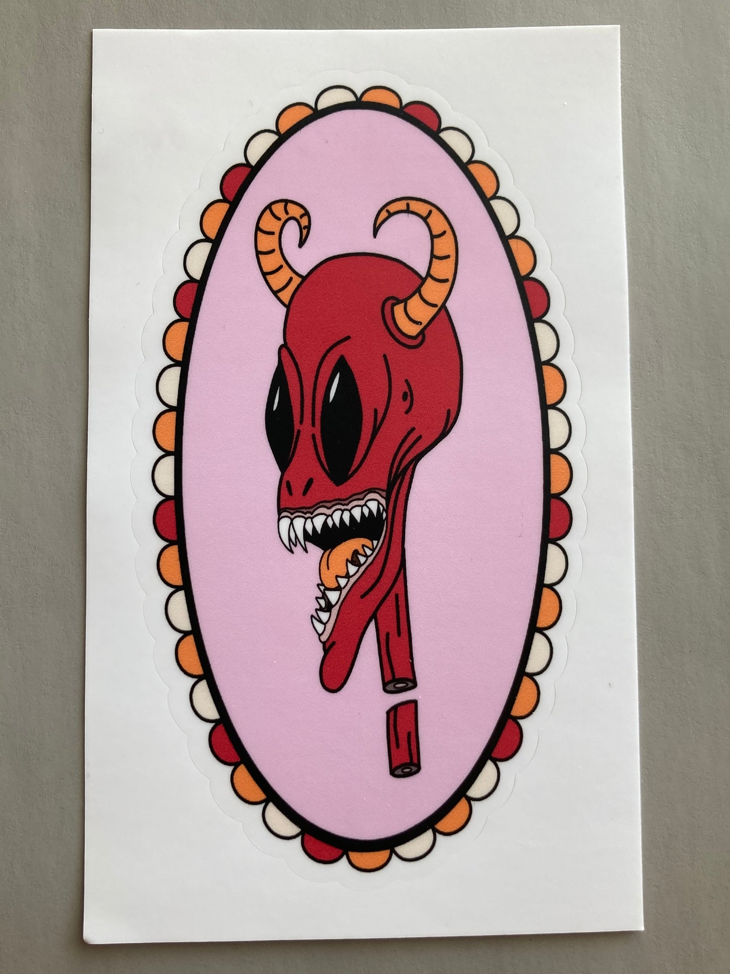 ‘little devil’ vinyl sticker